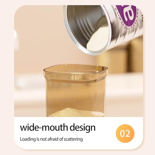 Contenedor sellado grande 1300 ml con cuchara para café miniatura 6