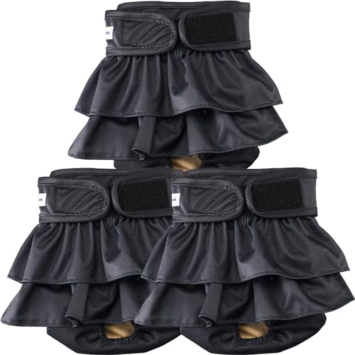 Image of Reusable Dog Diapers Female Washable, Premium Doggie Diaper for Dogs, Pack of 3, Highly Absorbent Small Dog Diaper for Heat, Incontinence and Puppy Training(S)