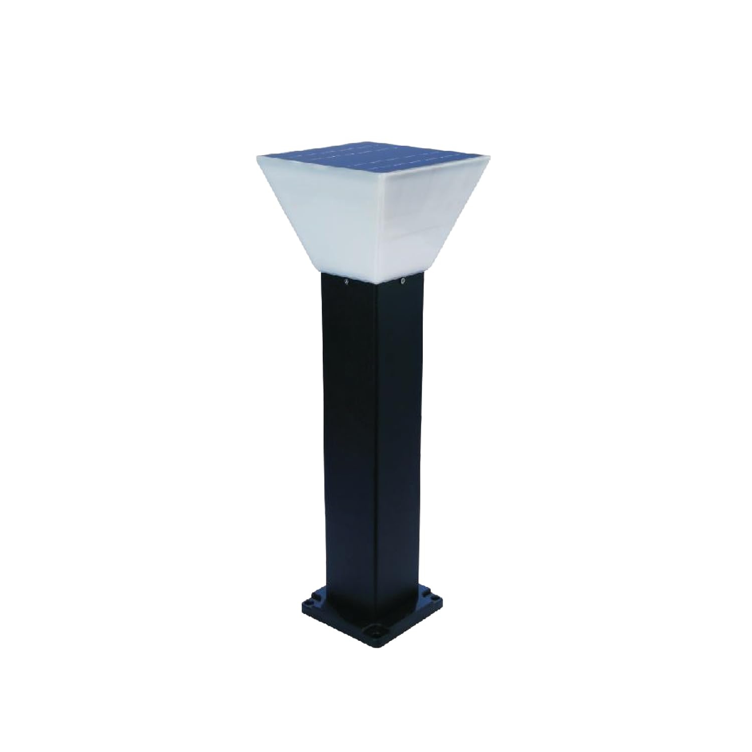 LUKER JVLuker 5 Watt Led Solar Garden 2 in1 Light Dusk to Dawn Auto On/Off 2 Feet Height Water Resistant Pole Mounted Fixture Modern Night Lights for Outdoor Patio Lamp, 1 Year Warranty (Pack of 1)-image-18