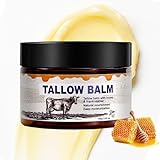 Rindertalg für Haut - Beef Tallow Creme geeignet für Trockene und Gealterte Haut - Beef Tallow und Honey Balm Creme - tief feuchtigkeitsspendend für Gesicht & Körper