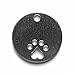 RMP Stamping Blanks, 1 Inch Round with Paw Print and Hole, Aluminum 0.063 Inch (14 Ga.) - 50 Pack