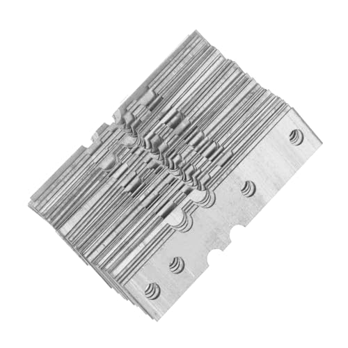 Anneome 50 Placas De Reparación Planas Con Agujeros, De Metal Resistente, Rectas, Para Placas, Soportes De Fijación, Herrajes Para Puertas, Adaptadores De Conexión.