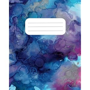 Watercolor Ink Notebook : Purple, Blue, Pink