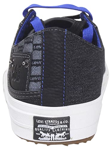 Levi's Men's Neil-Lo-Mngrm Sneakers Low Top Black/Royal Sz. 10 519345 #TOP3