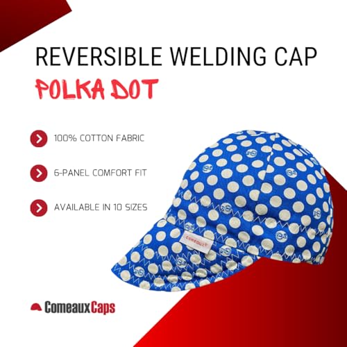 Comeaux Blue Polka Dot Reversible