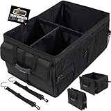 GORILLA GRIP Large Capacity Sturdy Trunk Storage Organizer, Slip and Water Resistant...