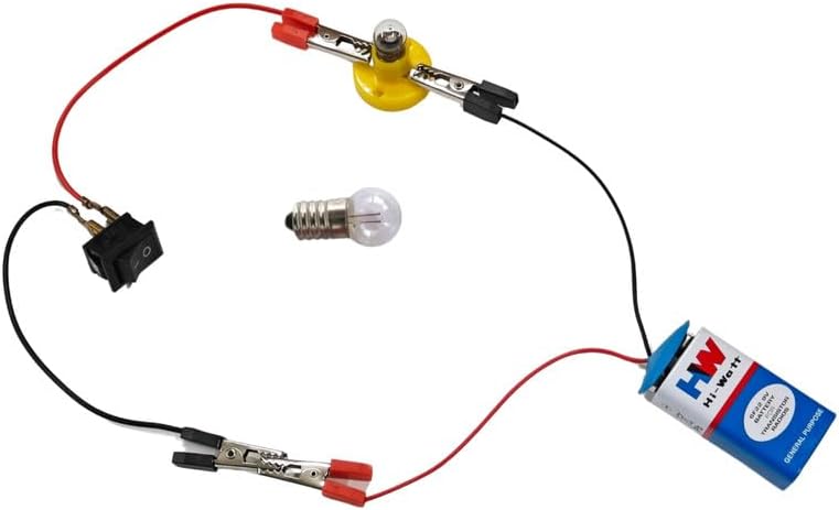 Simple Electric Circuit Science Project Working Model DIY Toy Holder Bulb Kit for Class 6, 7 School Kids