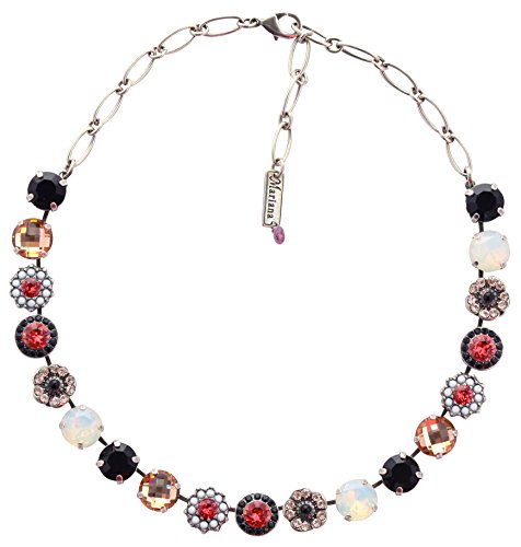 Mariana "Pomegranate Large Flower Necklace, Silver Plated, 18" 3084 1045 - Image 3