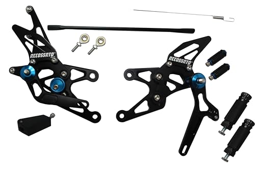 Commandes reculées réglables Accossato pour améliorer le grip sur YZF-R1