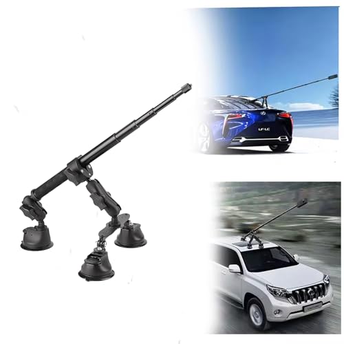 Kit Triple Ventouse Voiture + Extension Selfie Stick 112 Cm – Support Stabilisé Pour Insta360, Prises De Vue Dynamiques