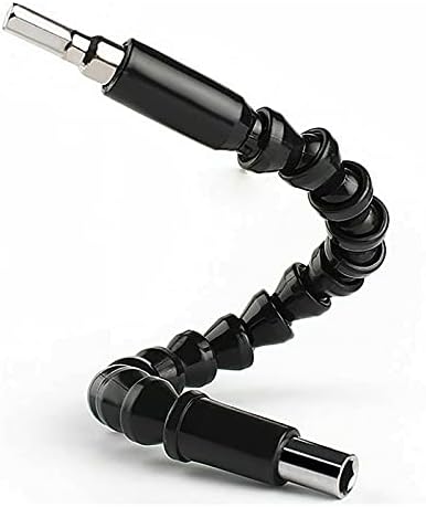 2Pcs Right Angle Drill Attachment - Flexible Drill Bit Extension 2 in 1 Angle Extension Bit Kit, Mini Screwdriver Bits - 1/4" Hex Shank Extension Standard Flexible Shaft Bits Screwdriver Bit Holder
