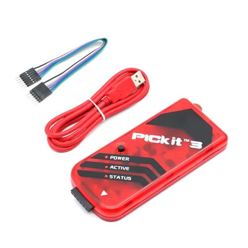 PICKIT 3 Kit3 Programador PIC AYWHP Microcontrolador Programador Emulador Cable USB para PC Programación, solución de Problemas y Desarrollo de Software y Hardware