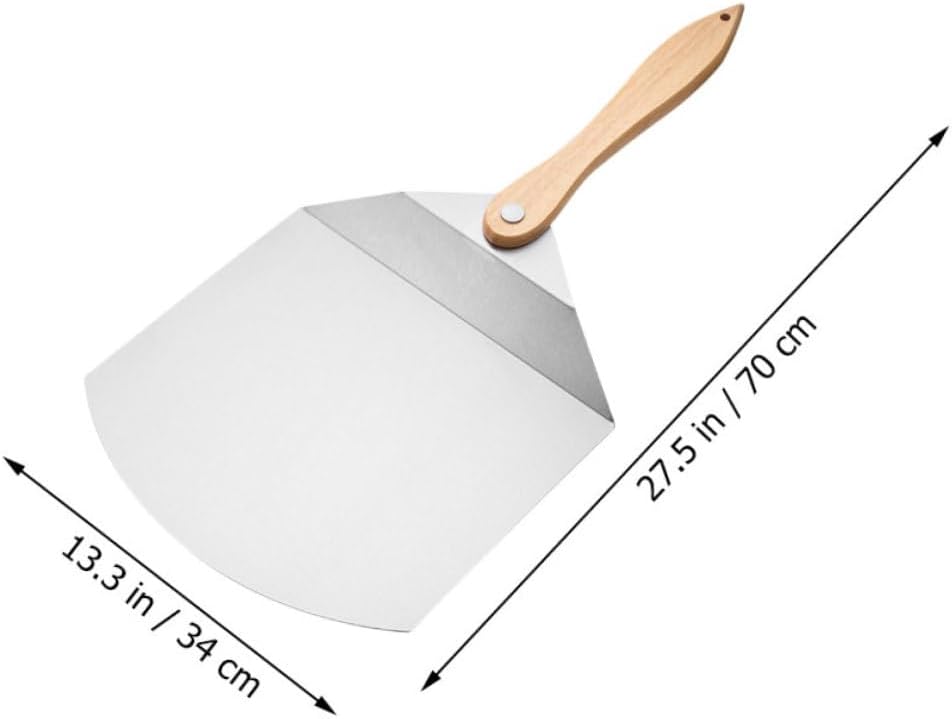 Alipis 1pc Pizza Spatula and Baking Shovel Handle for Home Kitchen and Restaurant Use Easy to Clean Non- Design