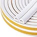Keeping Fun Indoor Weather Stripping,Self Adhesive Foam Window Seal Strip for Doors and Windows Soundproofing Weatherstrip Gap Blocker,7/20-Inch x 6/25-Inch x 8-Feet,White (2 Seals)