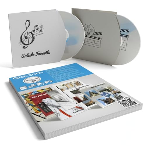 Fundas de Papel para CD y DVD, Imprimibles-Convierte A4 en un Sobre para CD de papel, sin Tijeras, sin Pegamento-50 Hojas Offset 100 g.-Ahorra Espacio - Almacena y Organiza toda tu Colección Fundas de Papel para CD y DVD, Imprimibles-Convierte A4 en un Sobre para CD de papel, sin Tijeras, sin Pegamento-50 Hojas Offset 100 g.-Ahorra Espacio - Almacena y Organiza toda tu Colección