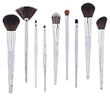 Nestling 9pcs Marble Makeup Brushes Make up Set Foundation Eyebrow Concealer Cosmetic Eyeshadow Brushes Kits