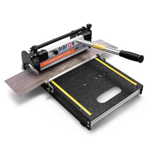 NLBFOU 13" Pro Vinyl Floor Cutter for LVP, LVT, SPC, PVC,VCT, WPC and Rigid Core Vinyl Plank Flooring,Honing Stone Included