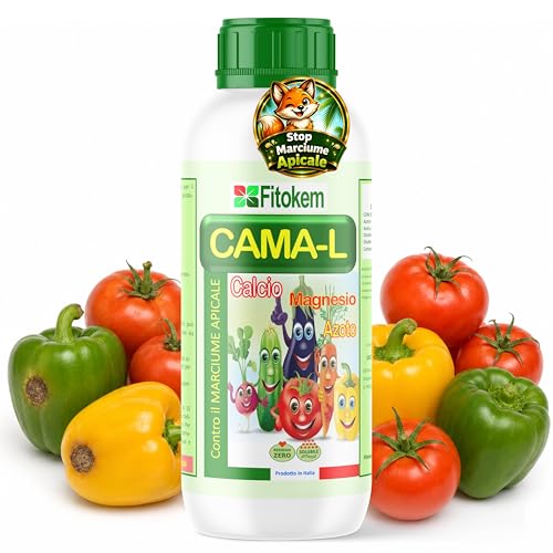 Fitokem CAMA-L Concime per Orto Liquido 1KG Concime per Piante da Frutto con Calcio, Magnesio e Azoto Fertilizzante Orto Contrasta il Marciume Apicale Nutre e Potenzia Produzione di Verdure e Frutti