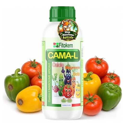 FITOKEM CAMA-L Concime per Pomodori e Verdure Contro Marciume Apicale (1 KG) Concime Liquido per Orto Fertilizzante con Azoto, Magnesio e Calcio, Protegge Nutre le Piante, Aumenta la Produzione