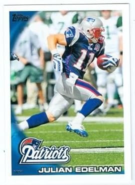 Julian Edelman football card (New England Patriots) 2010 Topps #325 Rookie Card