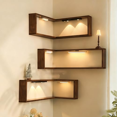 Étagère murale d'angle en bois pour optimiser vos espaces vides - 3