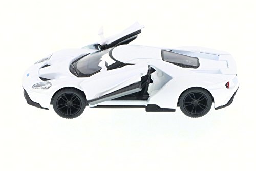 Modelo a escala 1:38 Ford GT 2017 blanco 5 pulgadas miniatura 3