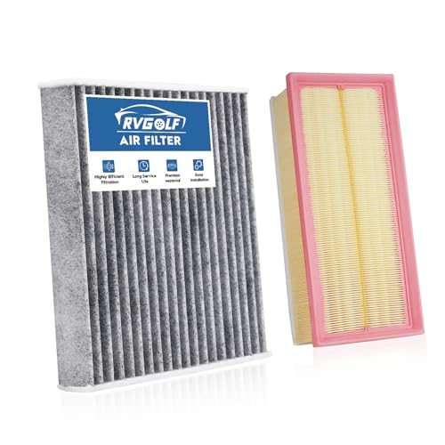 Image of Engine+Cabin Air Filters Set Fit for 2018-2026 Volkswagen Atlas 2.0L 3.6L, 2020-2026 Atlas Cross Sport Engine Air Filter VW Atlas Replacement Automotive Accessories CF11643 3QF129620