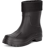 Ladeheid Gummistiefel Herren halbhoch federleichte Eva Thermo gefüttert LA-765 (Schwarz, 42 EU)