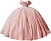 Yifanier Glitzerndes Quinceanera-Kleid mit Perlen und Schleppe bauschiges Ballkleid glitzernde Lange Ballkleider süße 15-16-Kleider MT007