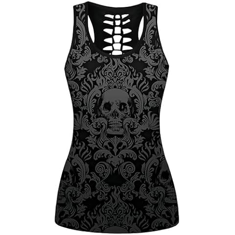 Débardeur Ocean Plus Crâne Fleur Cover