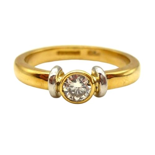 0.60 Ct Round Diamond Vintage Bezel Set Solitaire Wedding Engagement