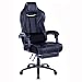 Produktbild Wolmics Racing Stil Gaming-Stuhl mit Fußstütze E-Sports Höhe Rücken Ergonomischer Computer Schreibtisch Leder Bürostuhl mit Verstellbarer und gepolsterter Kopfstütze (8300Schwarz)