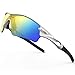 RIVBOS 805 POLARIZED Sports Sunglasses Glasses with 5 Set Interchangeable Lenses for Cycling