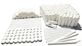 ZIOJOVK 100PCS Essenial Oil Aromatherapy Blank Nasal Inhtaler Tubes (Includes 100 inhalers+110 unscented Wicks+5 Plastic Droppers+2Plastic Tweezers)