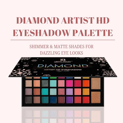 Image of Lakyou Beauty Diamond Eyeshadow Palette 43 in 1| Multi-Color Highly Pigmented Eye Shadow Palette | Matte & Shimmer Shades | Blendable Long-Lasting Eye Makeup | 56g |