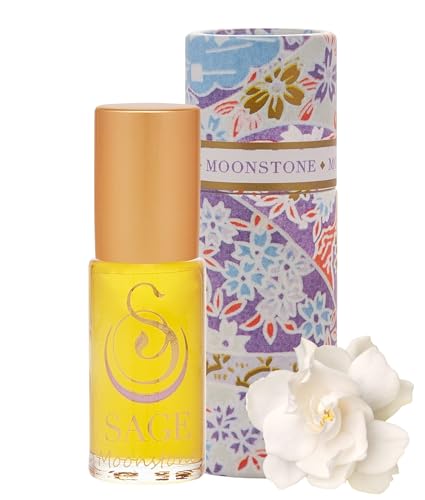 Sage Moonstone Gardenia Lily Vanilla Musk Womens Perfume Oil Roll-On 1/8 oz