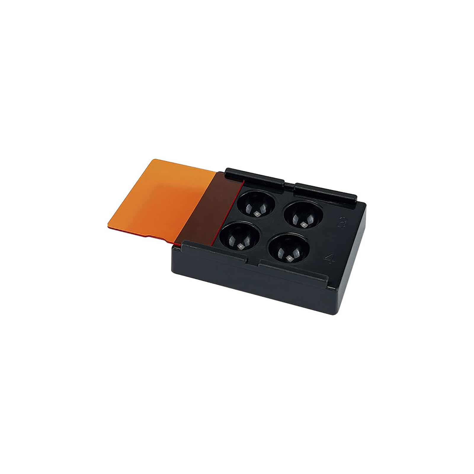 Caja de luz para sombreado dental 4 agujeros 5 piezas almacenamiento resina compuesta