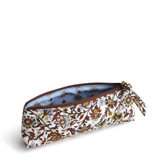 Vera Bradley Women's Premium Cotton Pencil Pouch, Marrakesh Vines Cream, One Size by Vera Bradley - Image 2