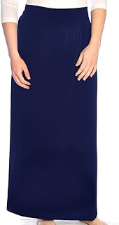 Women's Maxi Skirt Wrinkle Free Silky and Dressy Fabric