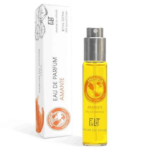 Naturalna woda perfumowana ANDALUCIA 11 mL - FiiLiT perfumy podróżne - mieszane - dla kobiet i mężczyzn - Butelka z rozpylaczem - Świeże owoce mandala