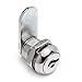 Westway Locks 5/8'' Disc Tumbler Cam Lock with Chrome Finish - Ideal Lock for Cabinet Keyed Alike, Cylinder Cam Locks Secure File Drawer, Mailbox, RV Compartment Lock - 4 Pack
