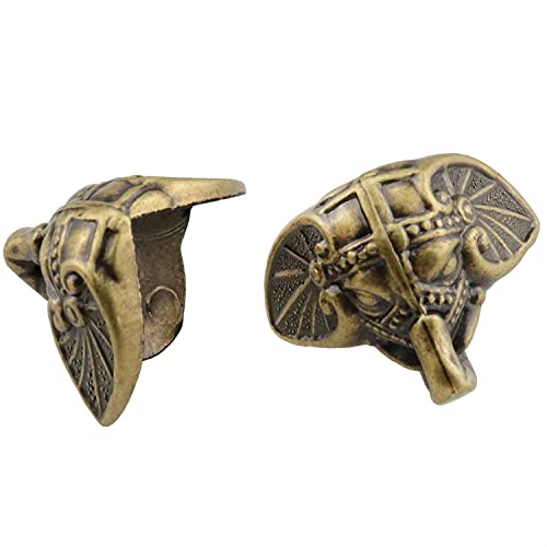 Mtqy Elephant Base Feet Corner 12Pcs Bronze Plastic Elephant Trunk Design Retro Decorative Box Legs Corner Protector Wood Case Leg Chest Feet For Vintage Cabinets, Gift Boxes, Diy Jewelry Boxes #TOP2