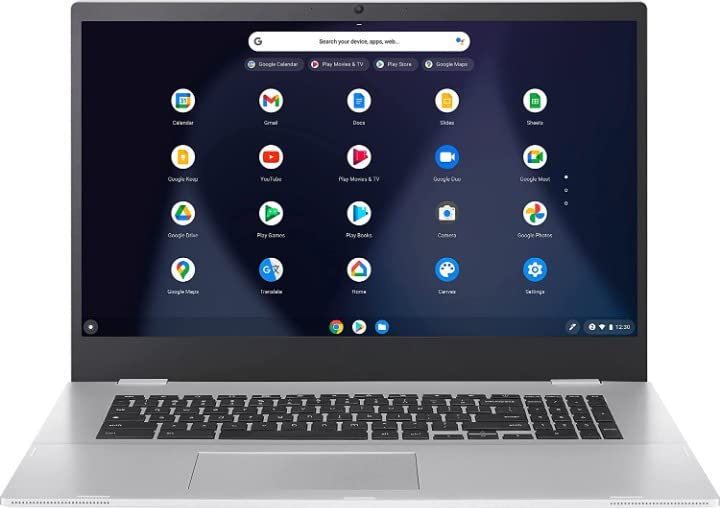 A S U S - 17.3" Chromebook - Celeron N4500 - 4GB Memory - 32GB eMMC - Transparent Silver
