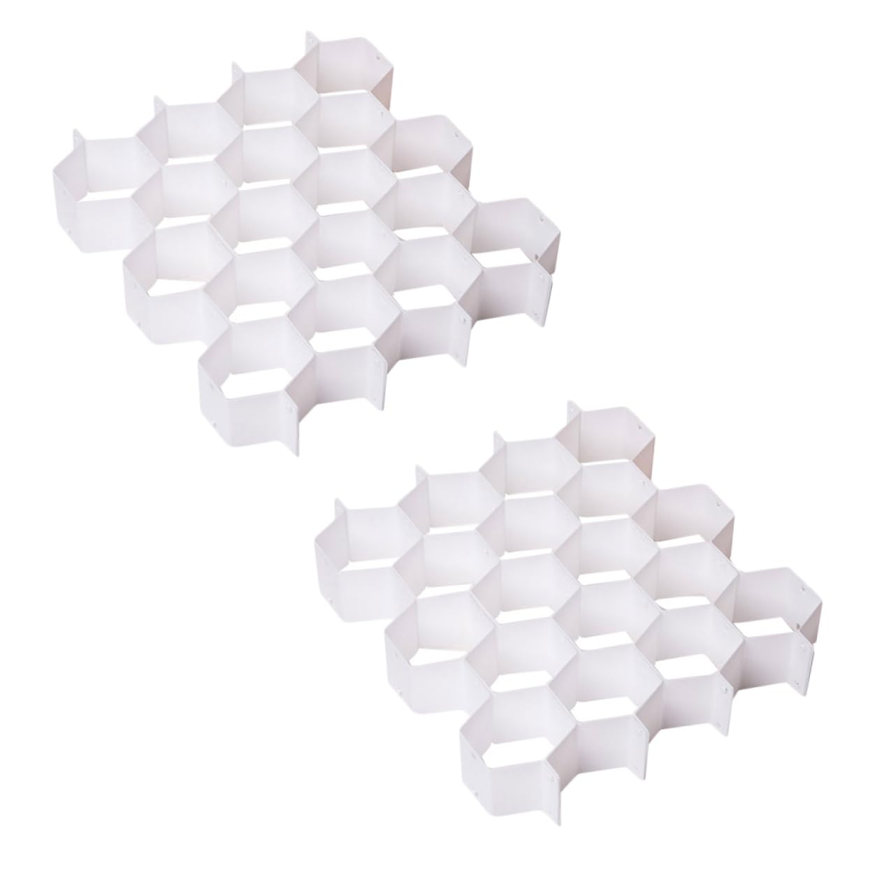 STOBOK 2sets Divisori per Plastica Design Nido d Ape Divisore per Combinazione Libera per Trucco Calzini Intimo