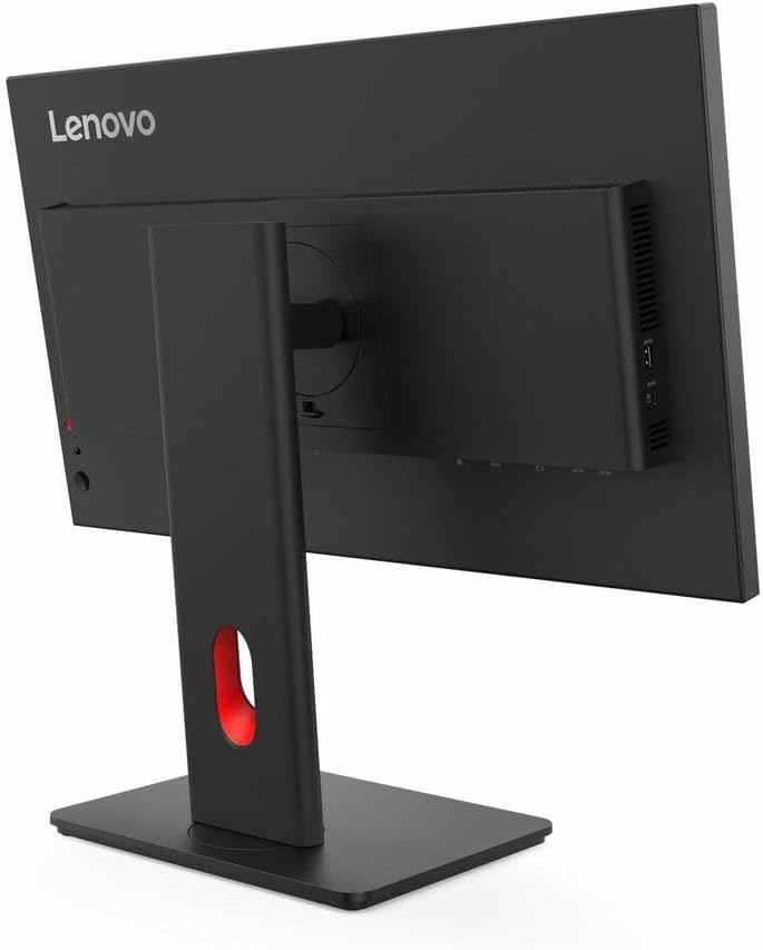 De volta view of Lenovo ThinkVision T24-40 monitor showing the stand attachment point.