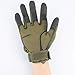 CRUSEA Leather Gloves Tactical Military Shooting Cut Resistant Waterproof Winter (L)