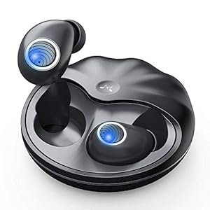 Draadloze koptelefoon, SoundMAGIC TWS50 Bluetooth V5.0 oordopjes Koptelefoon 4-5 uur Speeltijd In-ear stereohoofdtelefoon IPX7 waterdichte aanraakbediening-headset met elegante draagbare snellaadbehuizing