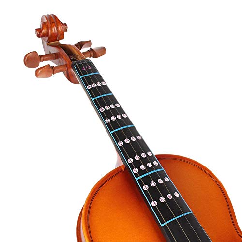 Adesivo de braço de violino 4/4, adesivo removível de nota de violino adesivo de braço de dedo de vi