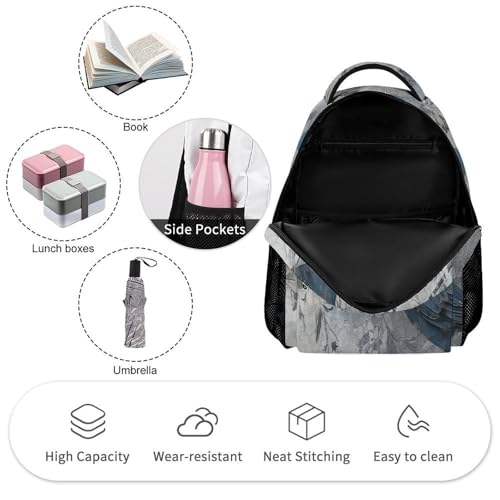 Bird Pattern Backpack for Travel, Ultra Durable Small Bookbag Lightweight Daypack for Women Men3