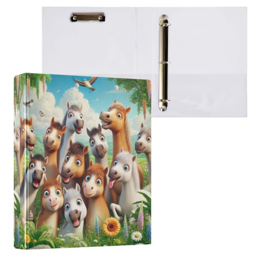 Classeur 3 anneaux en D flexible Cool Ponies taille unique Ex2